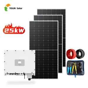 Tisun diskon besar Harga Murah Growatt panjang 10kW 20kW 25kW pada sistem surya Grid untuk rumah