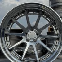 Jantes forgées GVICHN en 2 pièces, à profil profond, entièrement polies, couleur unie, 18-24 pouces, pour GTR