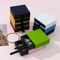 Boîte rigide en carton dur coulissante de haute qualité avec logo personnalisé Boîtes d'emballage à tiroir à bijoux en papier personnalisé