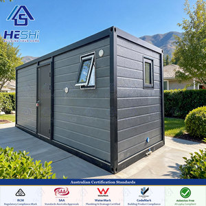 Maison conteneur préfabriquée extensible 40 pieds 20 pieds aux normes australiennes, 1, 2, 3, 4, 5 chambres, pour jardin, habitation mobile, cabane - Product Image 1