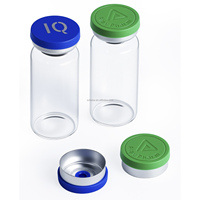 Échantillons d'emballages : Bouteilles en verre de qualité cosmétique avec bouchons personnalisés pour le branding et les extraits végétaux