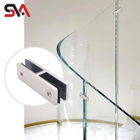 SKU Acier inoxydable 304 316 2205 Balustrade en verre Main courante Pince Verre trempé Escalier Rampe Support Matériel SVA-138 More
