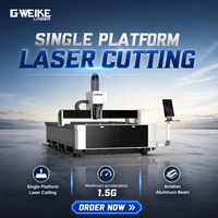 Machines de découpe laser à fibre pour tôles G.weike Laser 1000w 3000w