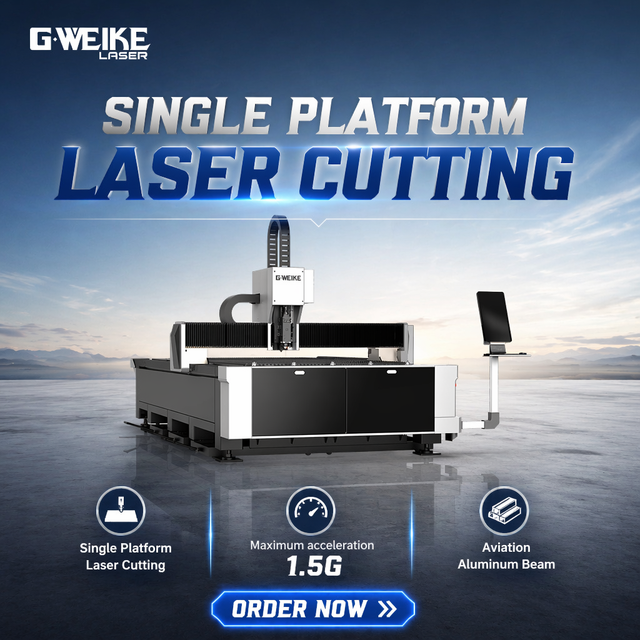 G.weike Laser 1000w 3000w Sheet Metal Fiber Laser Cutting Machines Laser Cutter