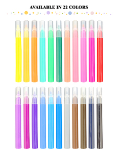 Ensemble de stylos pinceaux à eau pour enfants, 12 couleurs, <span class=keywords><strong>encre</strong></span> <span class=keywords><strong>effaçable</strong></span> non toxique, lavable, pointe de 2 mm, petite taille, pour papier - Product Image 4