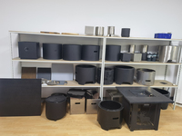 Foyer à bois de table portable personnalisé en gros Foyer métal SS enduit de poudre lave prêt ODM produit OEM