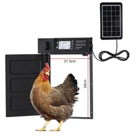 Nouvelle porte de poulailler solaire 2026 avec écran LCD, anti-pincement, contrôle par application, plus légère et plus sensible - Fabriquée en métal
