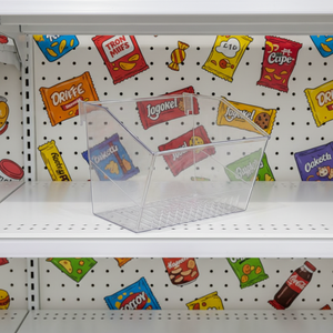 Panier <span class=keywords><strong>mural</strong></span> en acrylique transparent pour <span class=keywords><strong>rangement</strong></span> et présentation murale - Product Image 1