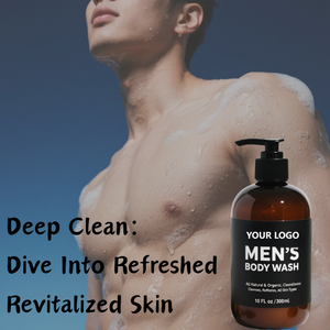 Lavado de cuerpo natural de etiqueta privada para hombres Gel de ducha hidratante blanqueador refrescante con ingredientes herbales de fragancia de jazmín - Product Image 5