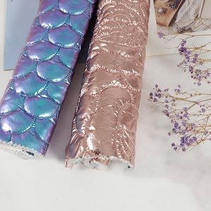 Tela de Chaqueta Acolchada de Algodón con Estampado de Papel de Aluminio, Metálica, de Moda - Product Image 4