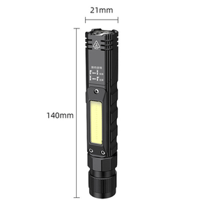 Lampe torche stylo en alliage d'aluminium rechargeable par USB, <span class=keywords><strong>1000</strong></span>+ lumens, ultra-mince, de poche, avec clip, projecteur et faisceau réglable - Product Image 5