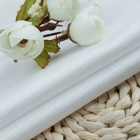 Tissu de chemise professionnel 100% Coton 70S tissé léger, blanchi, Dobby Jacquard, à l'ammoniaque liquide, facile d'entretien