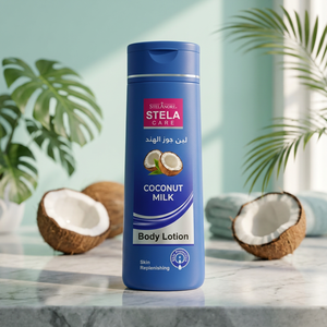 Lotion corporelle au lait de coco Stela Care pour les soins quotidiens de la peau, hydratation quotidienne, vente en gros et au détail, fournitures de beauté et de salon. - Product Image 2