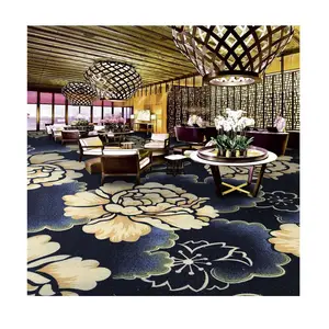 China fornecedor comercial belo padrão broadloom tapete design moderno hotel parede a parede tapete tapete quarto de hotel