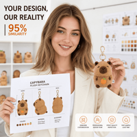 Capybara Chill Club Mystery Bag : Peluche personnalisée, breloque de sac, boîte mystère, vente en gros, OEM, ODM, mascotte douce personnalisée