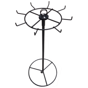 ストアデスクトップ小さな人間の生毛バンドルエクステンションウィッグブレードヘアピースメタルワイヤー回転ディスプレイスタンドスピナーラック - Product Image 3