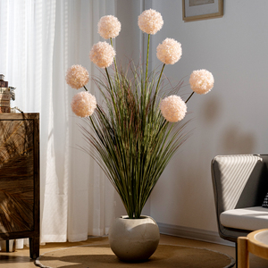 Decoración de Hogar y Oficina de Estilo Natural, Plantas Artificiales con Tacto Real, Hortensia en Maceta de Plástico <span class=keywords><strong>Verde</strong></span>, para Exteriores, Bodas, Navidad, etc. - Product Image 4