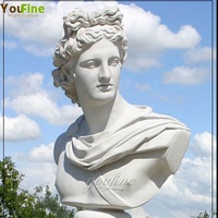 Buste de Socrate en marbre blanc sculpté à la main grandeur nature, célèbre sculpture du philosophe grec pour la décoration de la maison ou du bureau