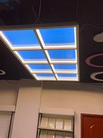 Lumière LED bleue ciel étoilé, puits de lumière, simulateur de soleil artificiel, lampe de fenêtre naturelle, lumière mince encastrée au plafond, puits de lumière intérieur
