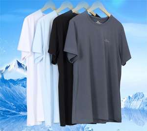 Haut de sport d'été décontracté pour hommes Conception d'ananas à séchage rapide T-shirt tissé à manches courtes respirant Style mince - Product Image 3