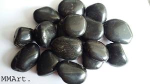 Galets noirs énergiques, pierres naturelles durables et luxueuses pour la décoration extérieure de la maison - Product Image 6