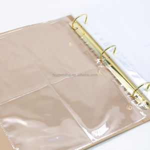 Custom Size Logo <strong>Personalised</strong> Hardcover Blank Pink Cover Velvet <strong>Wedding</strong> <strong>Guest</strong> <strong>Book</strong> with windows plastic pocket - Product Image 4