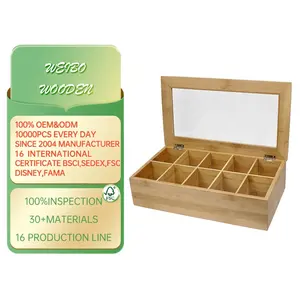 OEM Wood Craft Large Bamboo Box Natural Custom Wooden Box