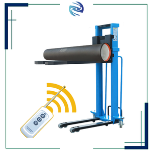 Apilador eléctrico Manual de 1 tonelada a buen precio de fábrica, montacargas con <span class=keywords><strong>Control</strong></span> remoto, apilador hidráulico semiautoelevador - Product Image 4