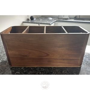 Porte-ustensiles <span class=keywords><strong>de</strong></span> <span class=keywords><strong>cuisine</strong></span> en bois, organisateur en bois d'acacia, conteneur <span class=keywords><strong>de</strong></span> rangement pour comptoir pour ustensiles <span class=keywords><strong>de</strong></span> <span class=keywords><strong>cuisine</strong></span> et couverts - Product Image 5