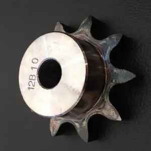 12B-1 19.05mm Pitch Good Quality C45 Steel 12B 10 Tooth Transmission Roller Chain Sprocket