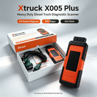 Scanner de diagnostic pour camions diesel poids lourds Xtruck X005 Plus, système complet, régénération DPF, flash ECU pour Sinotruk SHACMAN FAW Weichai