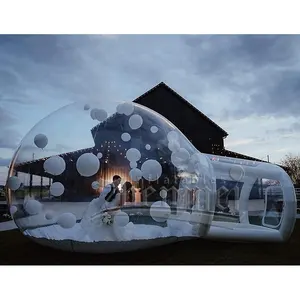 Barraca inflável da bolha para festa de casamento, acampamento ao ar livre, PVC, transparente, iglu, barraca inflável, cúpula, etc.