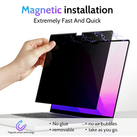 Écran de confidentialité magnétique pour Macbook Air 13,6/13 pouces (2022-2025, M2, M3, M4) Filtre de confidentialité mat amovible pour Macbook 13,6 pouces