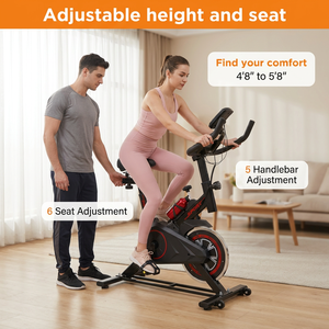 <span class=keywords><strong>Bicicleta</strong></span> de <span class=keywords><strong>Spinning</strong></span> Resistente para Uso en Gimnasio o Casa, <span class=keywords><strong>Bicicleta</strong></span> de Ejercicio Pequeña para Interiores - Product Image 5
