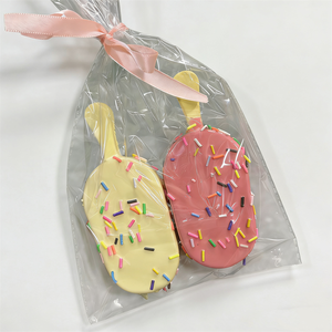 2pcs Set Eco-Friendly Foam Technique Pink Vanilla Chocolate Dipped Ice for Hard Material Simulation Dessert Models Decoration - Product Image 1