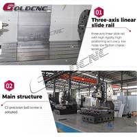 Machine de fraisage CNC verticale à 3 axes de haute qualité du Shandong avec commande FANUC, broche BT40, broche simple pour le travail des métaux XK7126