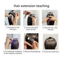 Kit de machine à extensions capillaires ultrasoniques V Light 2024 avec connecteurs – Application en 20 minutes, fixation stable pour salon et usage domestique, pour 4 clients