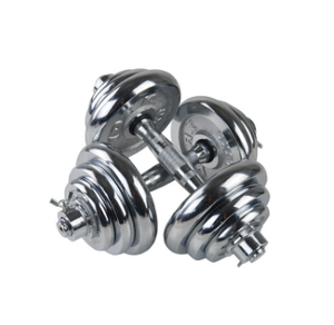 Hanteln-mancuerna cromada ajustable, <span class=keywords><strong>de</strong></span> 15kg con caja, pesa rusa, gimnasio, conjunto usado - Product Image 1