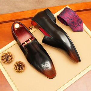 Chaussures plates décontractées et habillées DSYX pour hommes, en cuir véritable respirant, légères, à enfiler, pour affaires, mariage et extérieur - Product Image 3