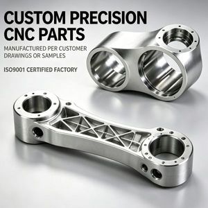 แกนเชื่อมต่ออะลูมิเนียมและแขนรองรับโครงสร้างที่ผลิตด้วยเครื่อง CNC ความแม่นยำสูงตามสั่ง - Product Image 1