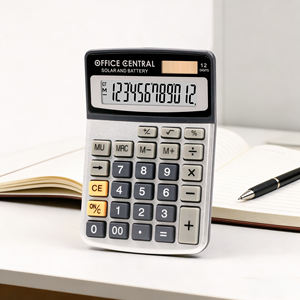 เครื่องคิดเลขตั้งโต๊ะ Huayang แบบสองระบบพลังงาน 12 หลัก หน้าจอ LCD ขนาดใหญ่ สำหรับงานบัญชีสำนักงานและการใช้งานทางธุรกิจ - Product Image 1