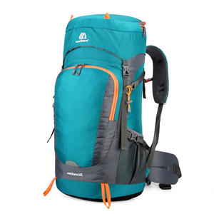 Mochila de Senderismo y Camping de Nailon de 55+10L, Impermeable, para Deportes al Aire Libre, Escalada, Trekking, con Cubierta para Lluvia, Mochila de Montañismo - Product Image 2