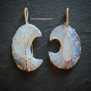 Pendentif en forme d'étoile de lune en agate, plaqué argent antique, bijoux de fête tendance unisexe - Product Image 6