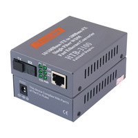 Convertisseur de média Ethernet rapide NetLINK HTB 3100AB 10/100M monomode monofibre FTTH SC avec transceiver à fibre optique