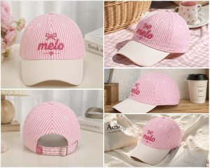 Gorra de Béisbol <span class=keywords><strong>Melo</strong></span> <span class=keywords><strong>Rosa</strong></span> con Bordado Floral, Parte Superior Suave y Ajustable, para Protección Solar en Verano, Nueva Llegada 2026 - Product Image 6