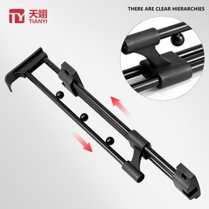 Organizador de Armario Extraíble de Alta Resistencia de 250-500 mm con Separador de Bolas de Hierro y Rieles para Colgar Ropa - Product Image 2