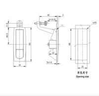 Verrouillage de porte à compression de panneau électrique MS7072-2