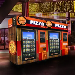 豪华大组合自动售货机披萨硬币披萨制作机经销商披萨自动售货机