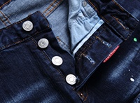 Nouveaux jeans droits élastiques de style européen et américain pour hommes à la mode rétro
