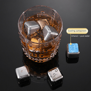 Set di Cubetti di Ghiaccio Riutilizzabili in Acciaio Inox 304 Ecologici Personalizzabili con Stampa per Ghiaccio Congelato - <span class=keywords><strong>Accessori</strong></span> per Bevande - Product Image 3